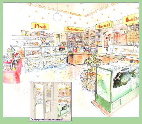 Eurocard-Ladendesign.